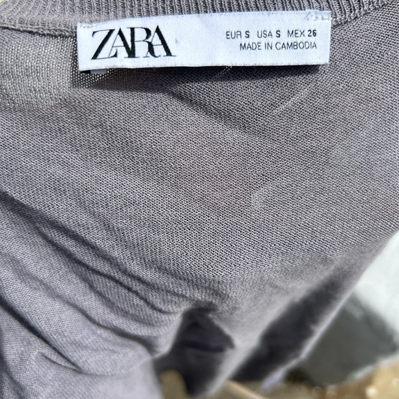 Zara Subversive Grey Top - Picture 4 of 4